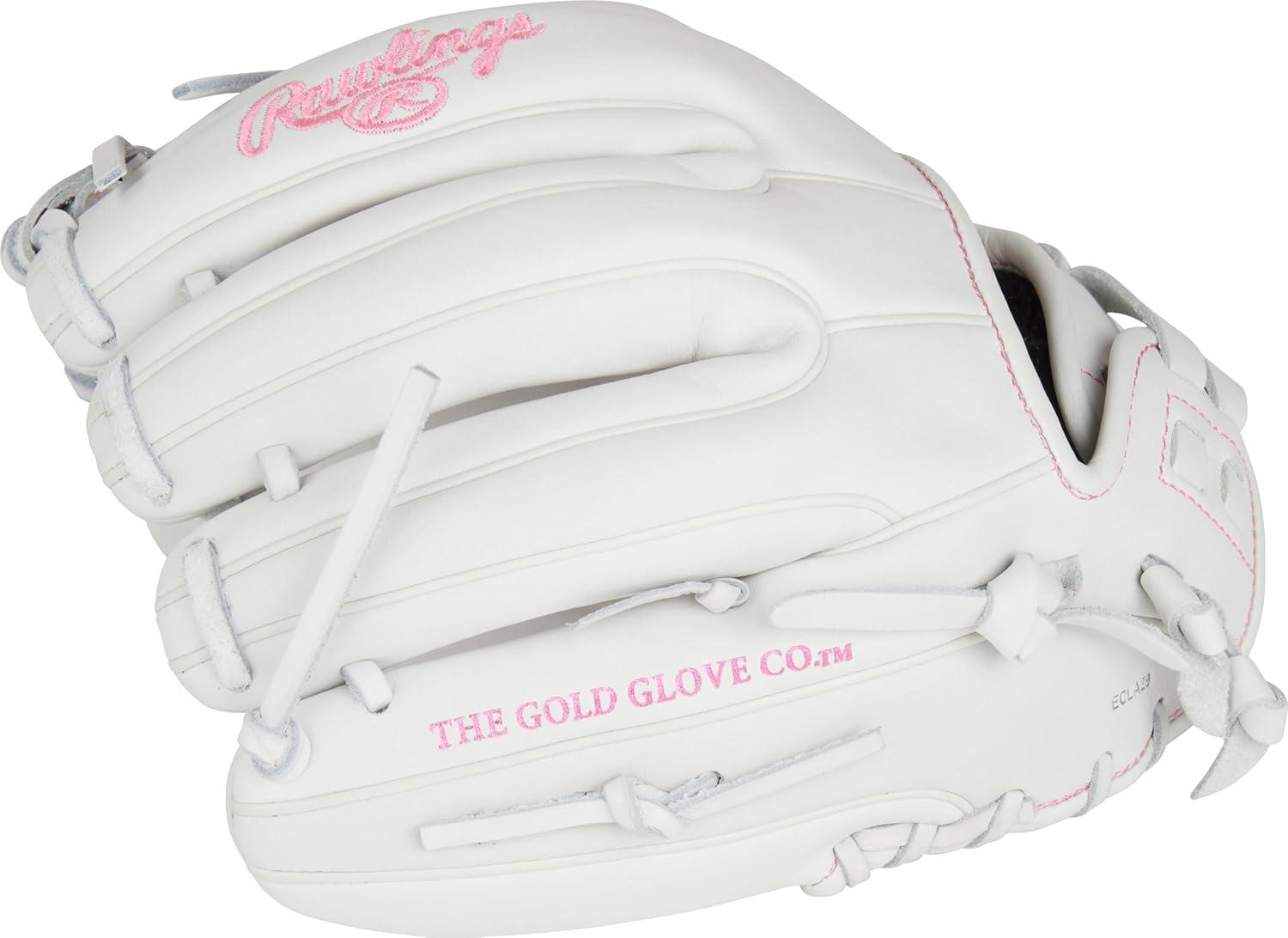 image:imageRawlings Liberty Advanced Color Series Fastpitch Softball Glove Sizes 1175 13 Multiple StylesWhite Pink Pro I Web