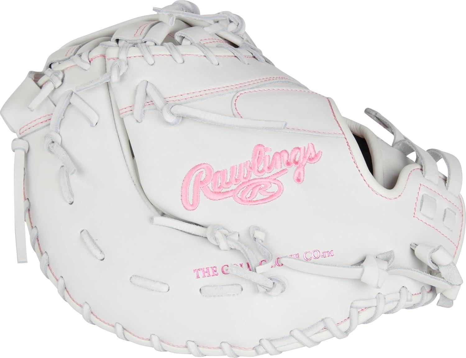 image:imageRawlings  Liberty Advanced Color Series Fastpitch Softball Glove  Sizes 1175  13  Multiple StylesWhite  Pink  Single Post  DoubleBar Web