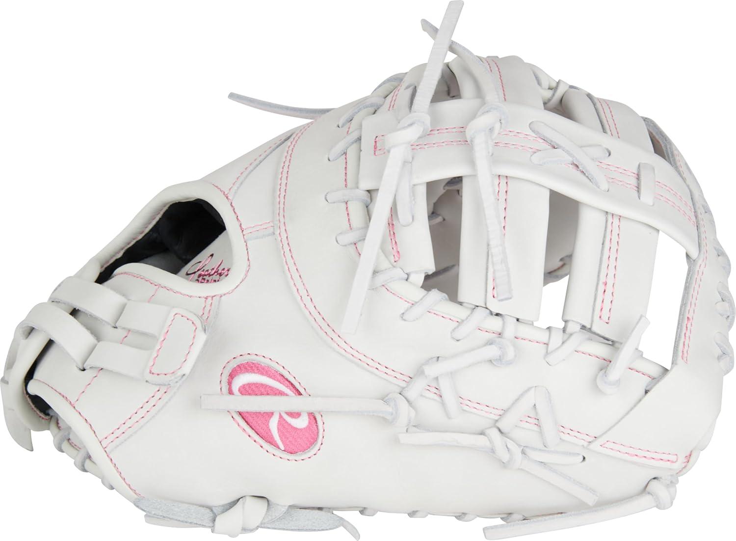 image:imageRawlings  Liberty Advanced Color Series Fastpitch Softball Glove  Sizes 1175  13  Multiple StylesWhite  Pink  Single Post  DoubleBar Web
