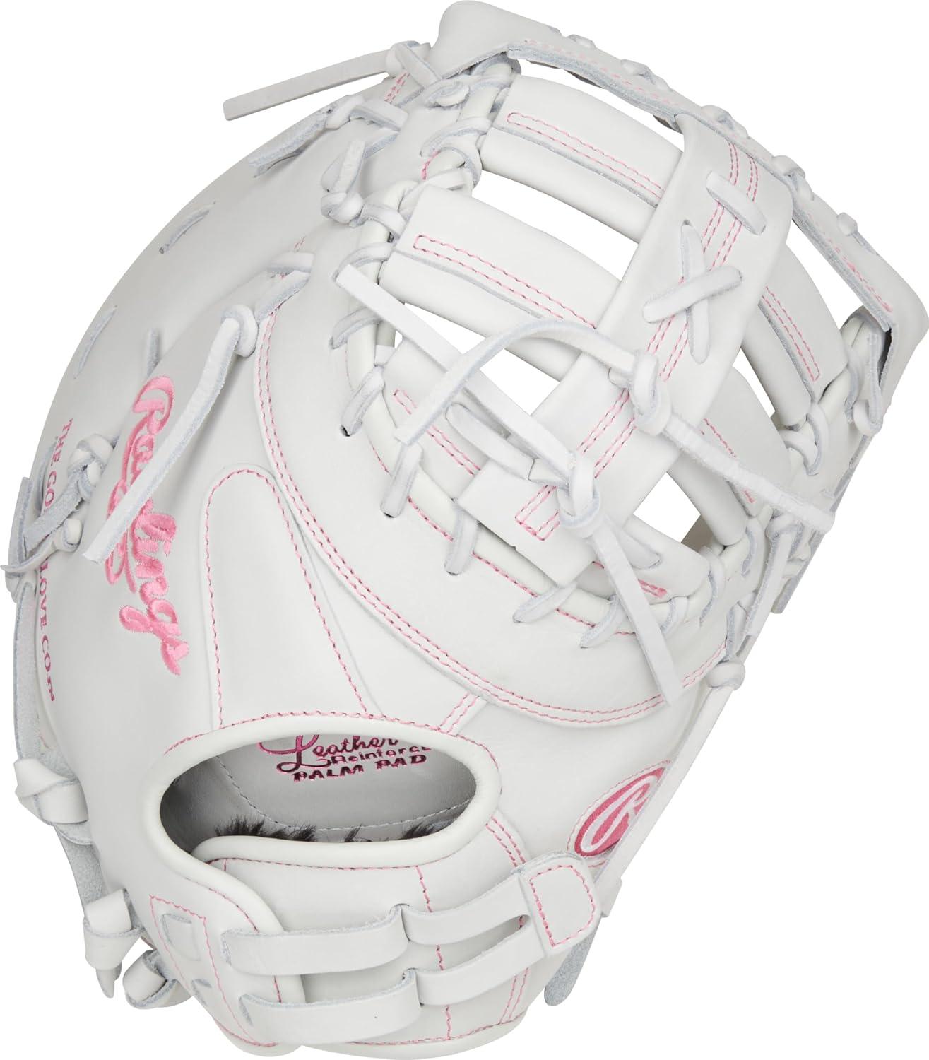 image:imageRawlings  Liberty Advanced Color Series Fastpitch Softball Glove  Sizes 1175  13  Multiple StylesWhite  Pink  Single Post  DoubleBar Web
