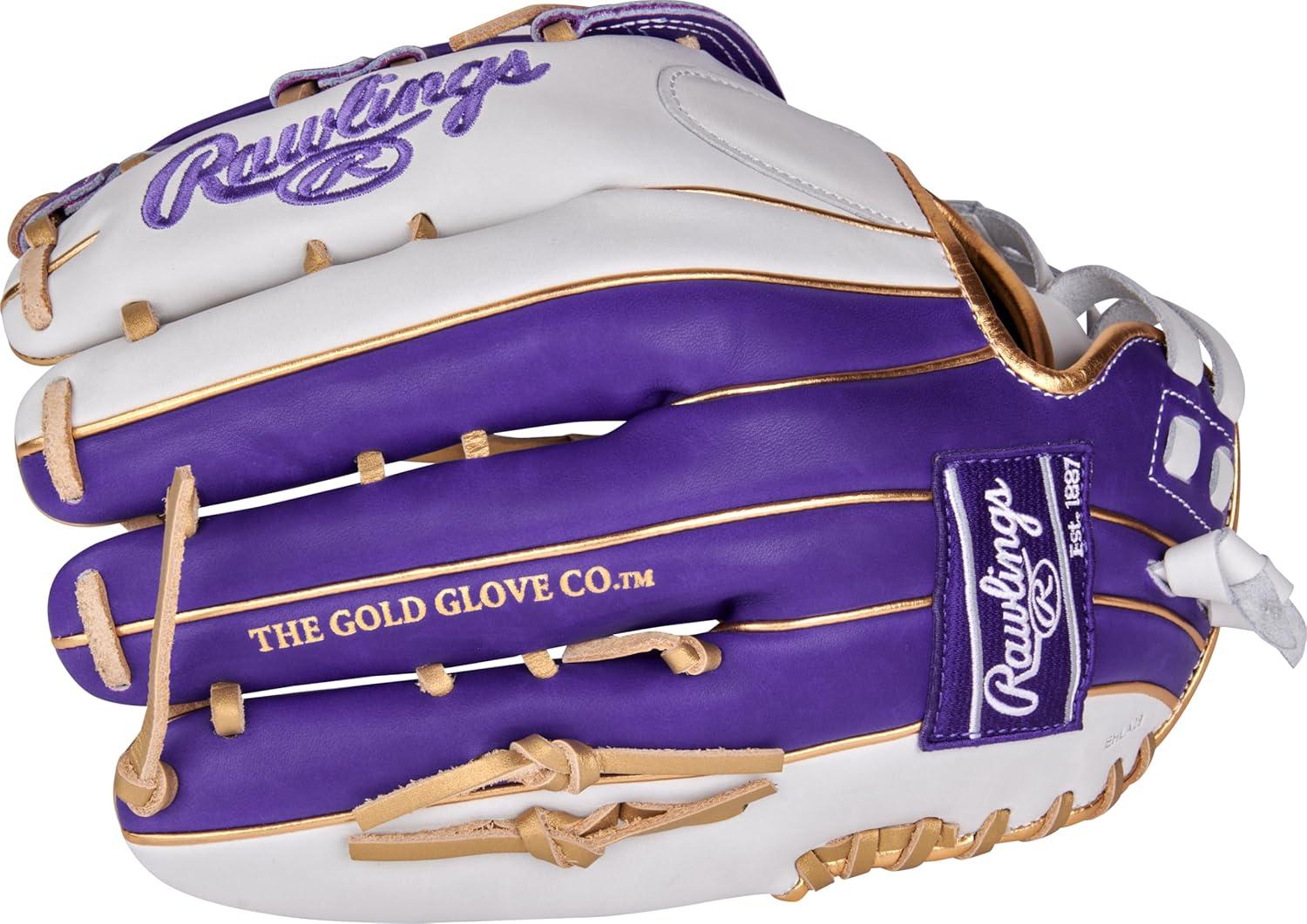 image:imageRawlings Liberty Advanced Color Series Fastpitch Softball Glove Sizes 1175 13 Multiple StylesWhite Purple Gold Pro H Web