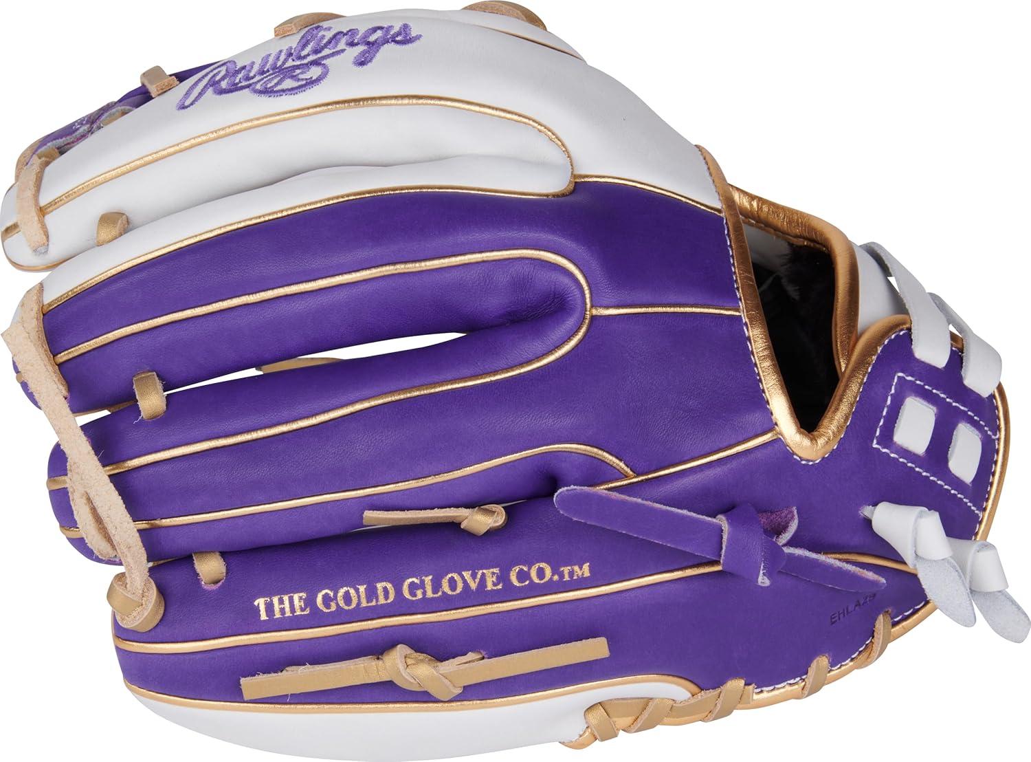 image:imageRawlings Liberty Advanced Color Series Fastpitch Softball Glove Sizes 1175 13 Multiple StylesWhite Purple Gold Pro I Web