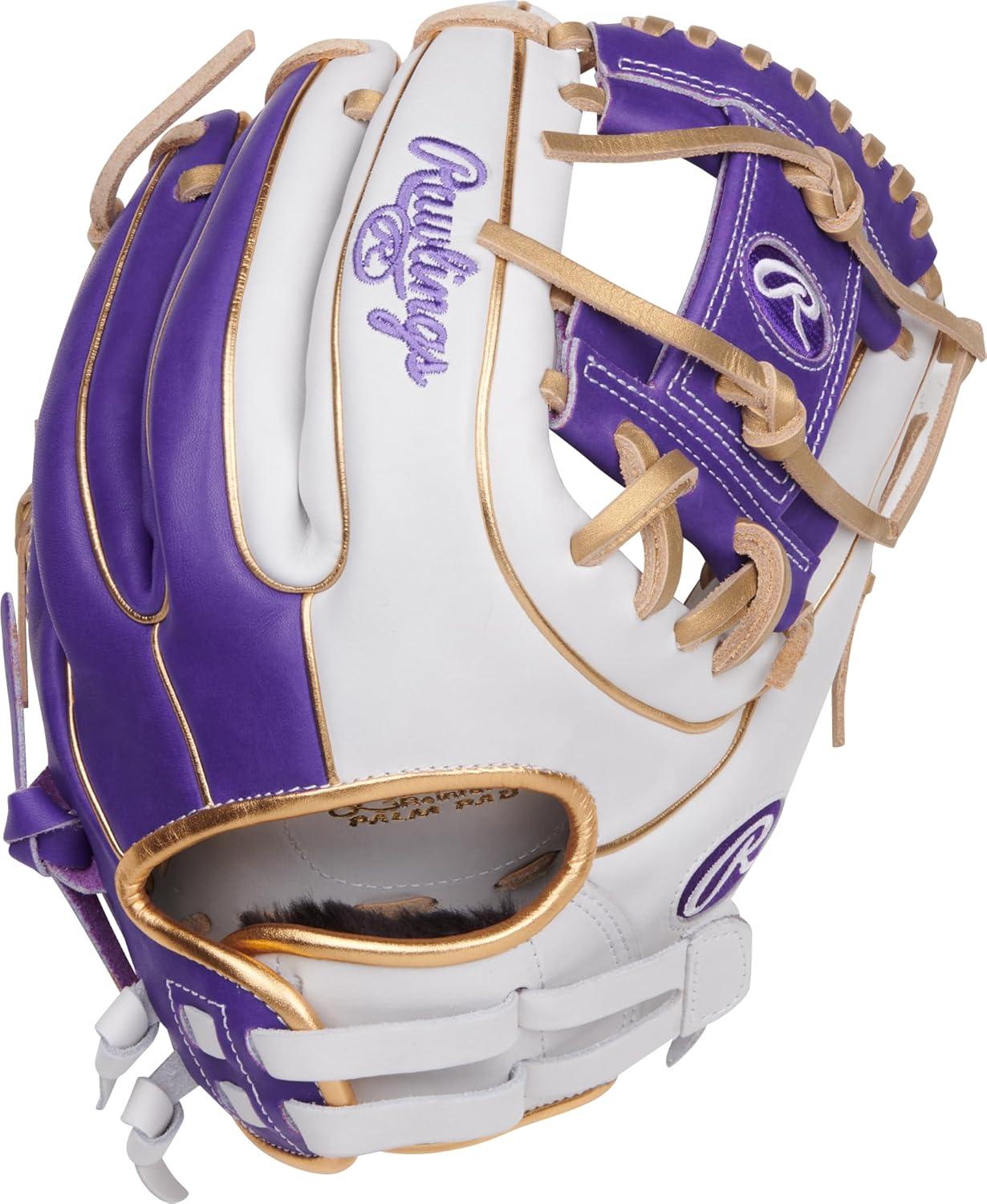image:imageRawlings Liberty Advanced Color Series Fastpitch Softball Glove Sizes 1175 13 Multiple StylesWhite Purple Gold Pro I Web