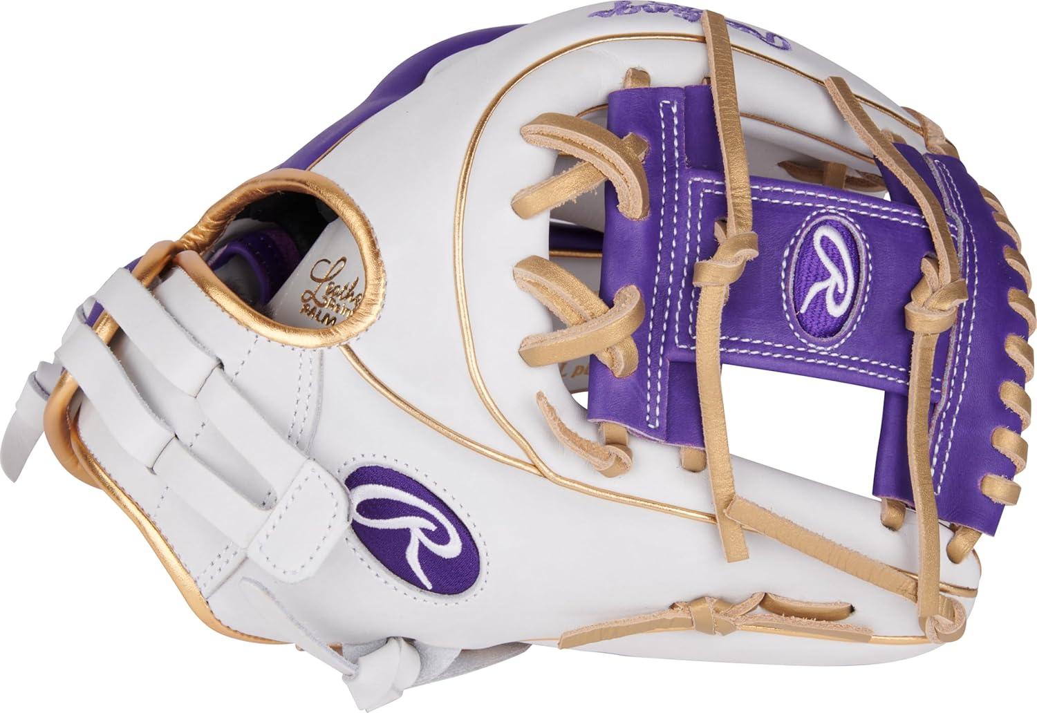 image:imageRawlings Liberty Advanced Color Series Fastpitch Softball Glove Sizes 1175 13 Multiple StylesWhite Purple Gold Pro I Web