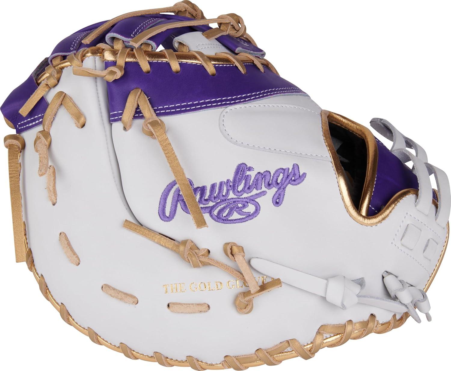 image:imageRawlings Liberty Advanced Color Series Fastpitch Softball Glove Sizes 1175 13 Multiple StylesWhite Purple Gold Single Post DoubleBar Web