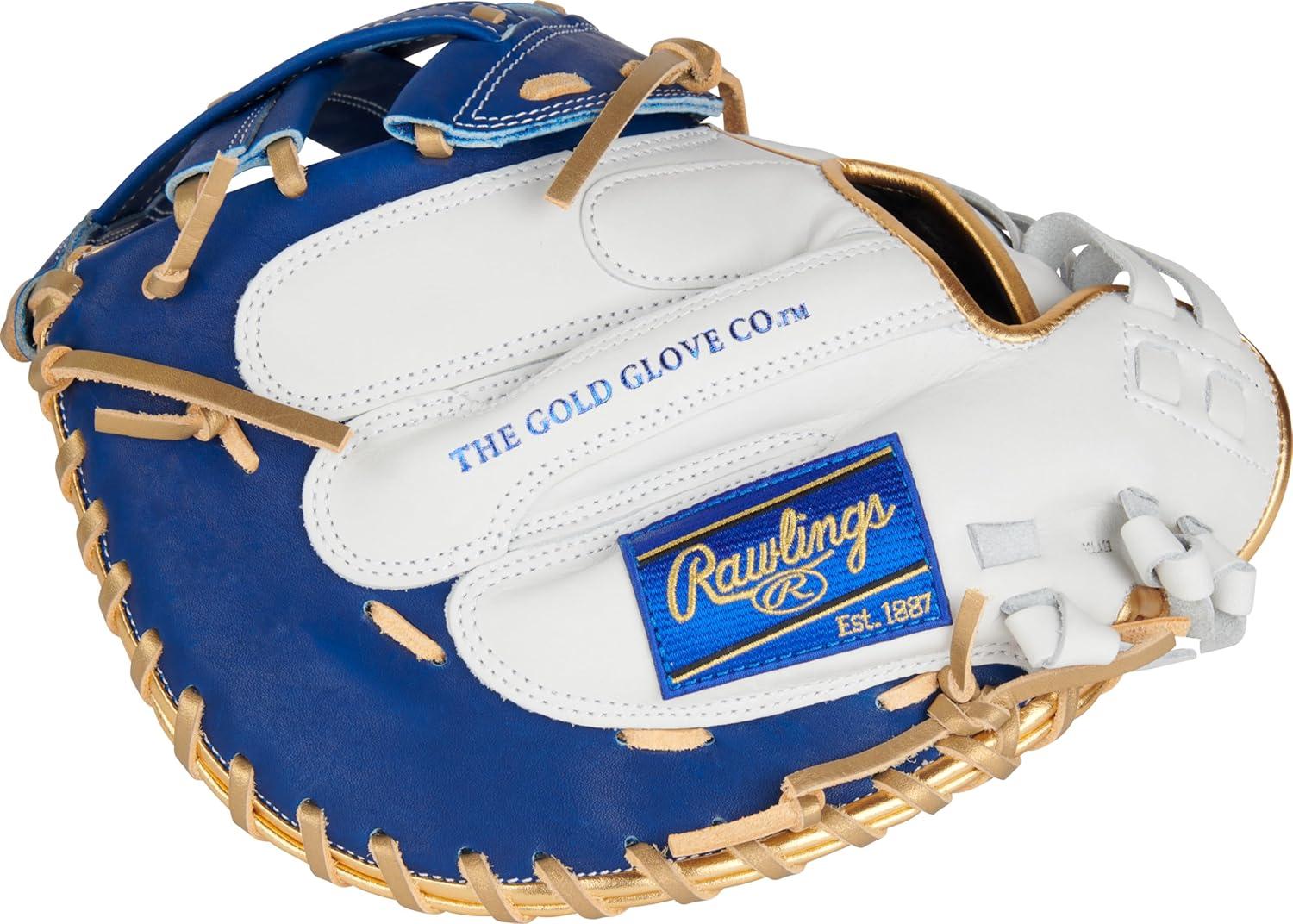 image:imageRawlings Liberty Advanced Color Series Fastpitch Softball Glove Sizes 1175 13 Multiple StylesWhite Royal Gold Modified Pro H Web