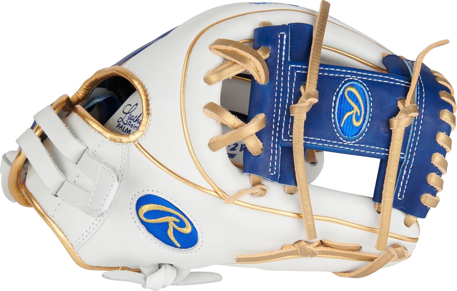 image:imageRawlings Liberty Advanced Color Series Fastpitch Softball Glove Sizes 1175 13 Multiple StylesWhite Royal Gold Pro I Web