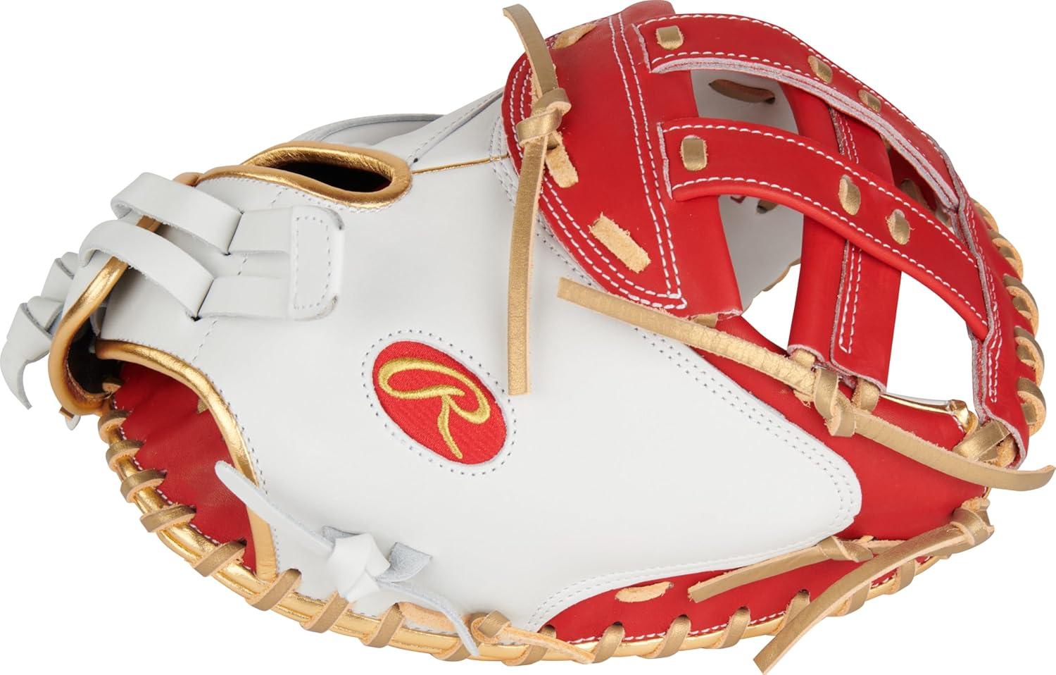 image:imageRawlings Liberty Advanced Color Series Fastpitch Softball Glove Sizes 1175 13 Multiple StylesWhite Scarlet Gold Modified Pro H Web