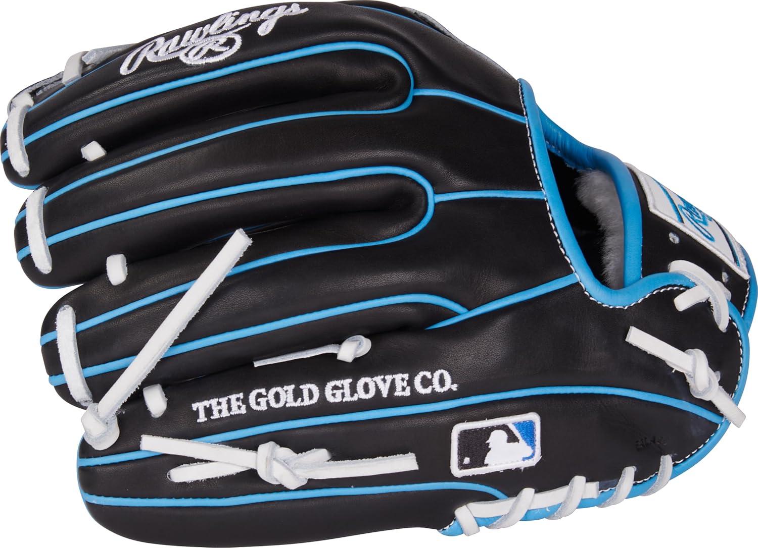 image:imageRawlings PRO Preferred Baseball Glove Sizes 115 1275 Multiple StylesBlack Columbia Blue Pro I Web