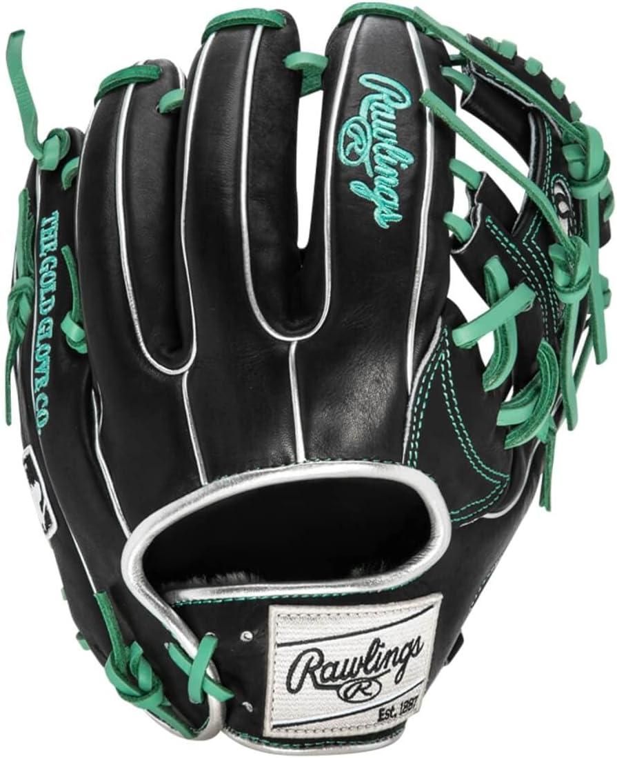 image:imageRawlings PRO Preferred Baseball Glove Sizes 115 1275 Multiple StylesBlack Mint Silver Pro I Web