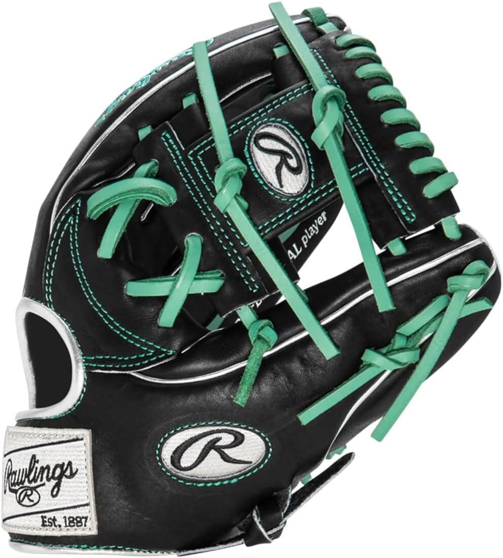 image:imageRawlings PRO Preferred Baseball Glove Sizes 115 1275 Multiple StylesBlack Mint Silver Pro I Web