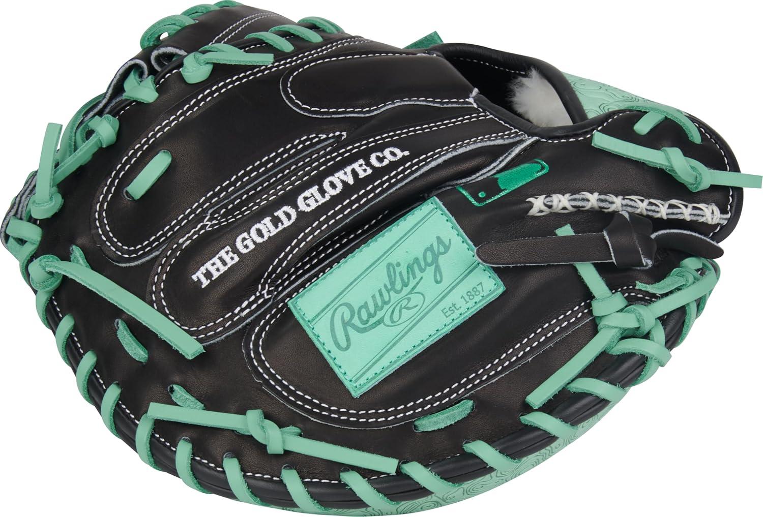 image:imageRawlings PRO Preferred Baseball Glove Sizes 115 1275 Multiple StylesBlack Mint Single Post Double Bar Web