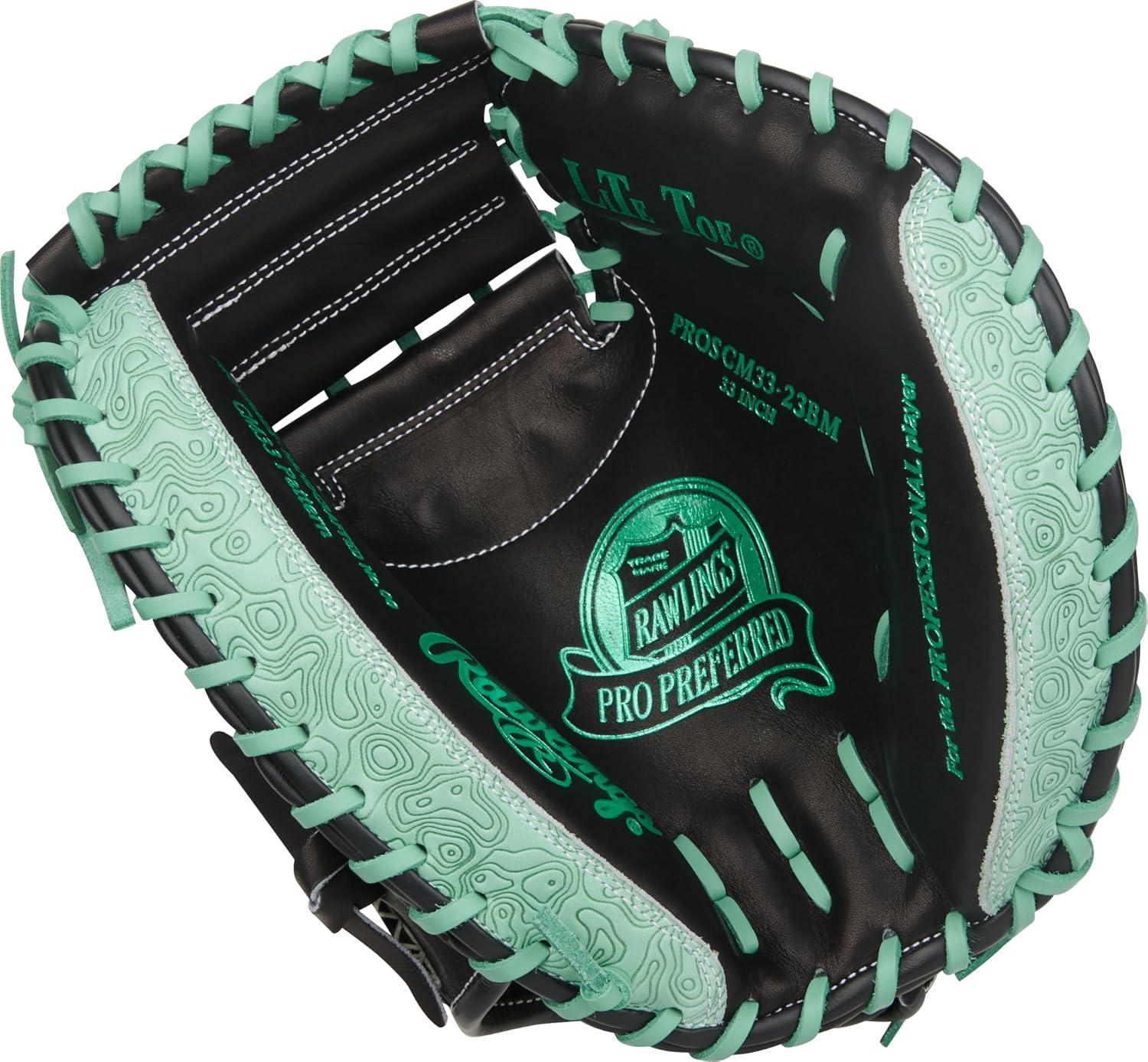 image:imageRawlings PRO Preferred Baseball Glove Sizes 115 1275 Multiple StylesBlack Mint Single Post Double Bar Web
