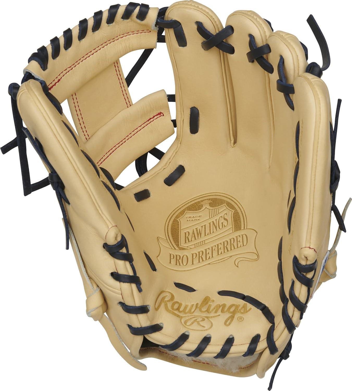 image:imageRawlings PRO Preferred Baseball Glove Sizes 115 1275 Multiple StylesCamel Pro I Web