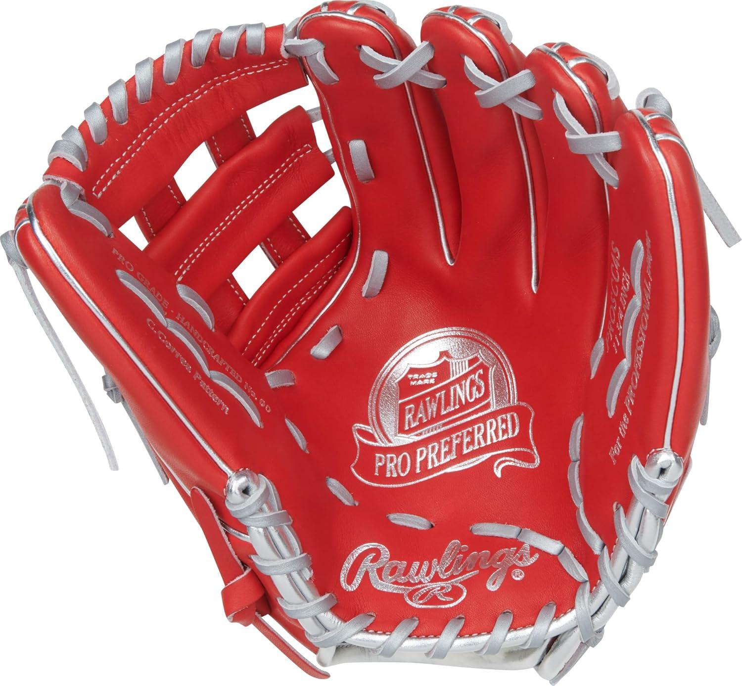 image:imageRawlings PRO Preferred Baseball Glove Sizes 115 1275 Multiple StylesCorrea Scarlet Pro H Web