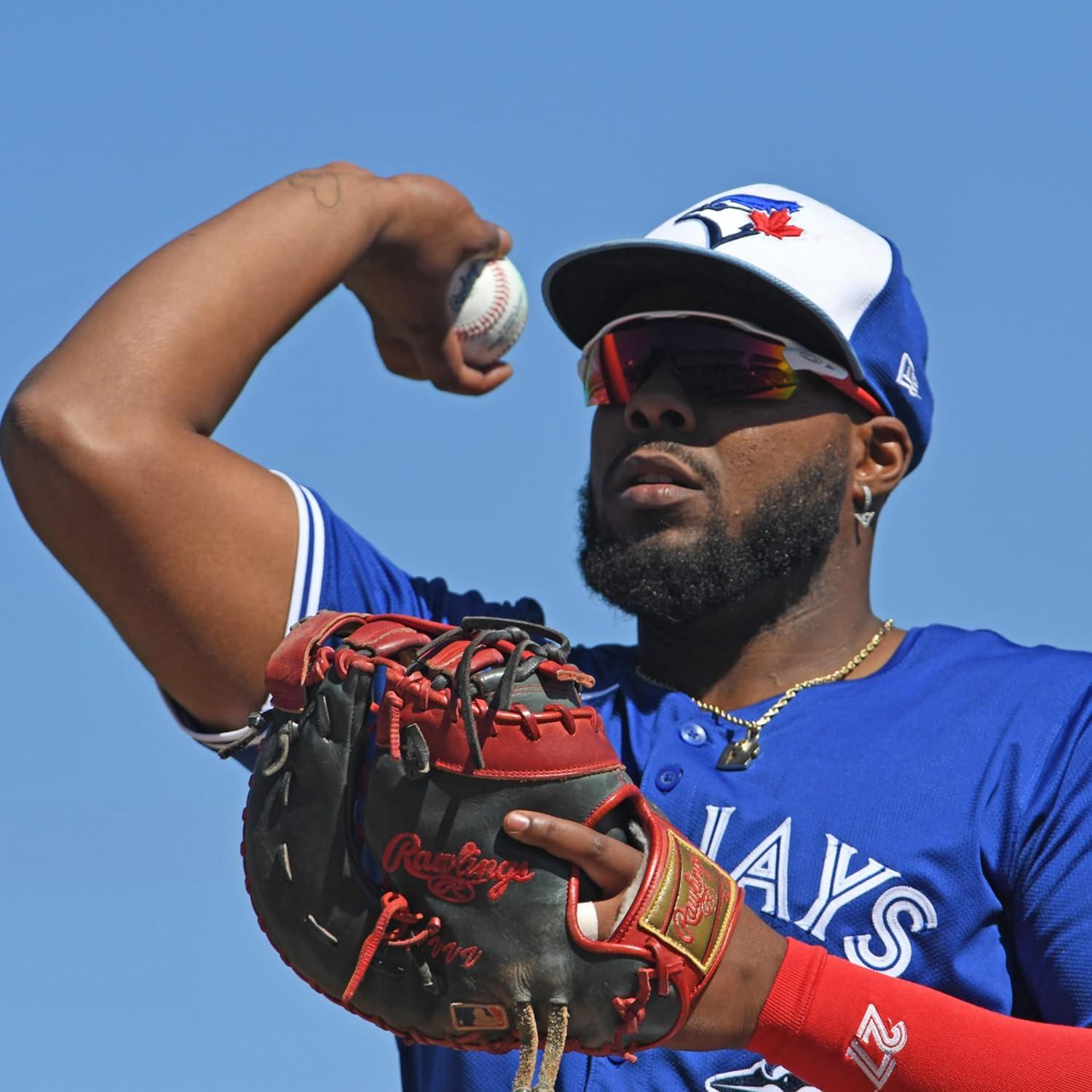 image:imageRawlings PRO Preferred Baseball Glove Sizes 115 1275 Multiple StylesGuerrero Jr Navy Scarlet Single Post Double Bar Web