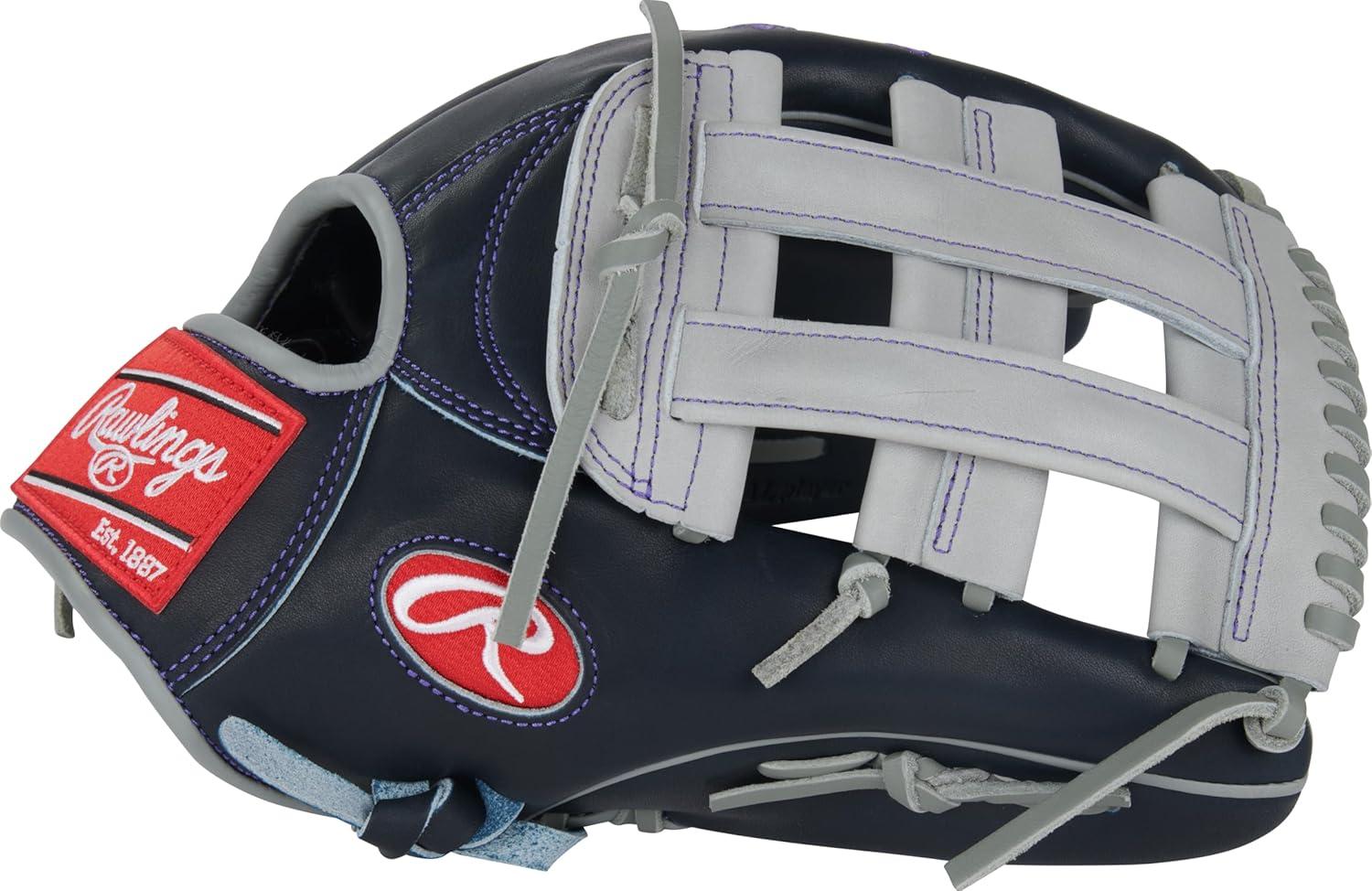 image:imageRawlings PRO Preferred Baseball Glove Sizes 115 1275 Multiple StylesJudge Navy Grey Pro H Web