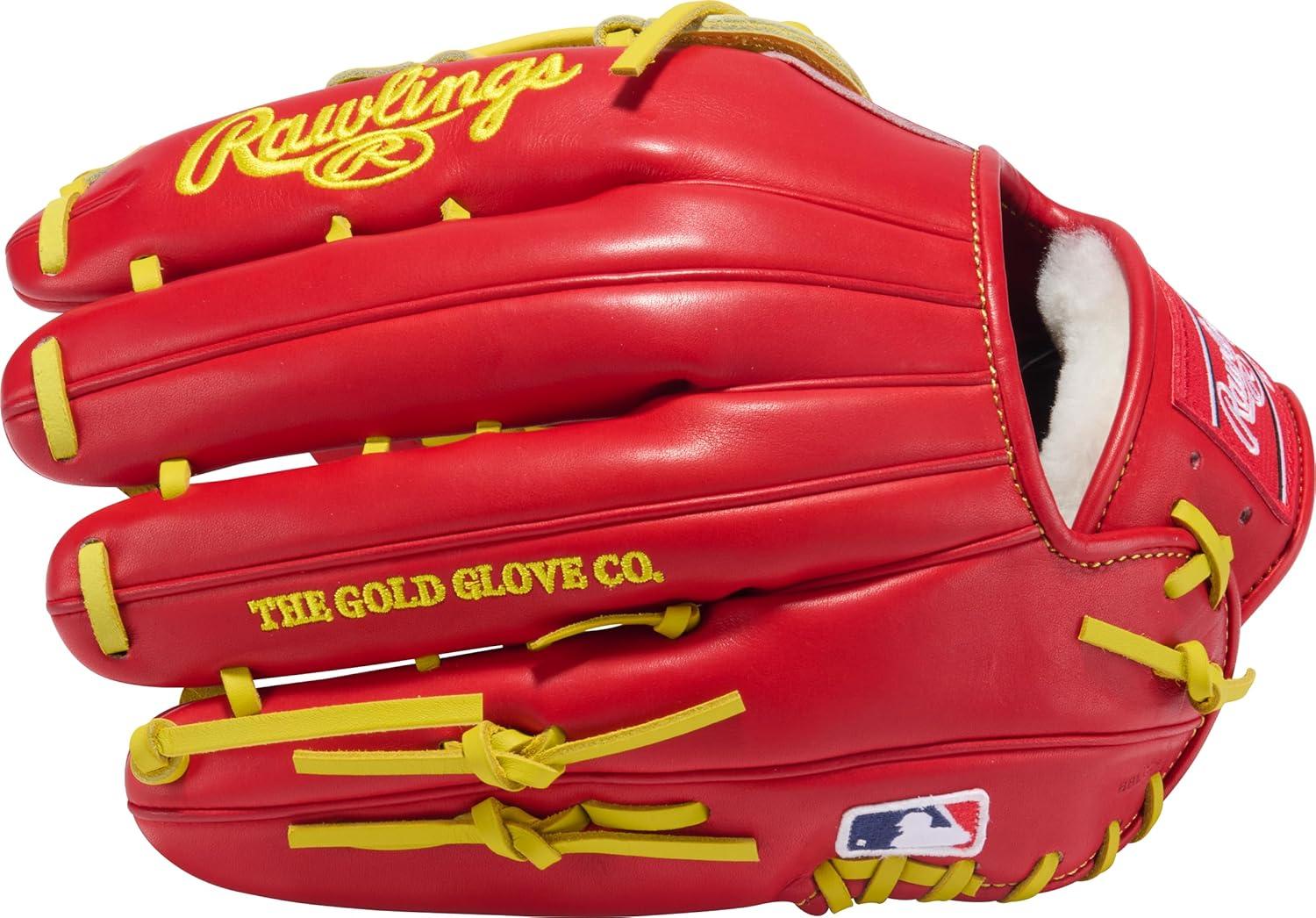 image:imageRawlings PRO Preferred Baseball Glove Sizes 115 1275 Multiple StylesScarlet Yellow Pro H Web