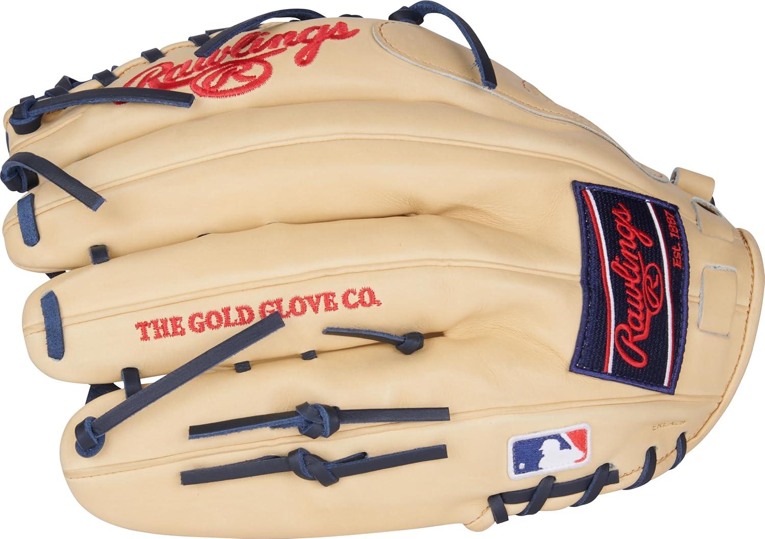image:imageRawlings PRO Preferred Baseball Glove Sizes 115 1275 Multiple StylesTrout Camel Trapeze Web
