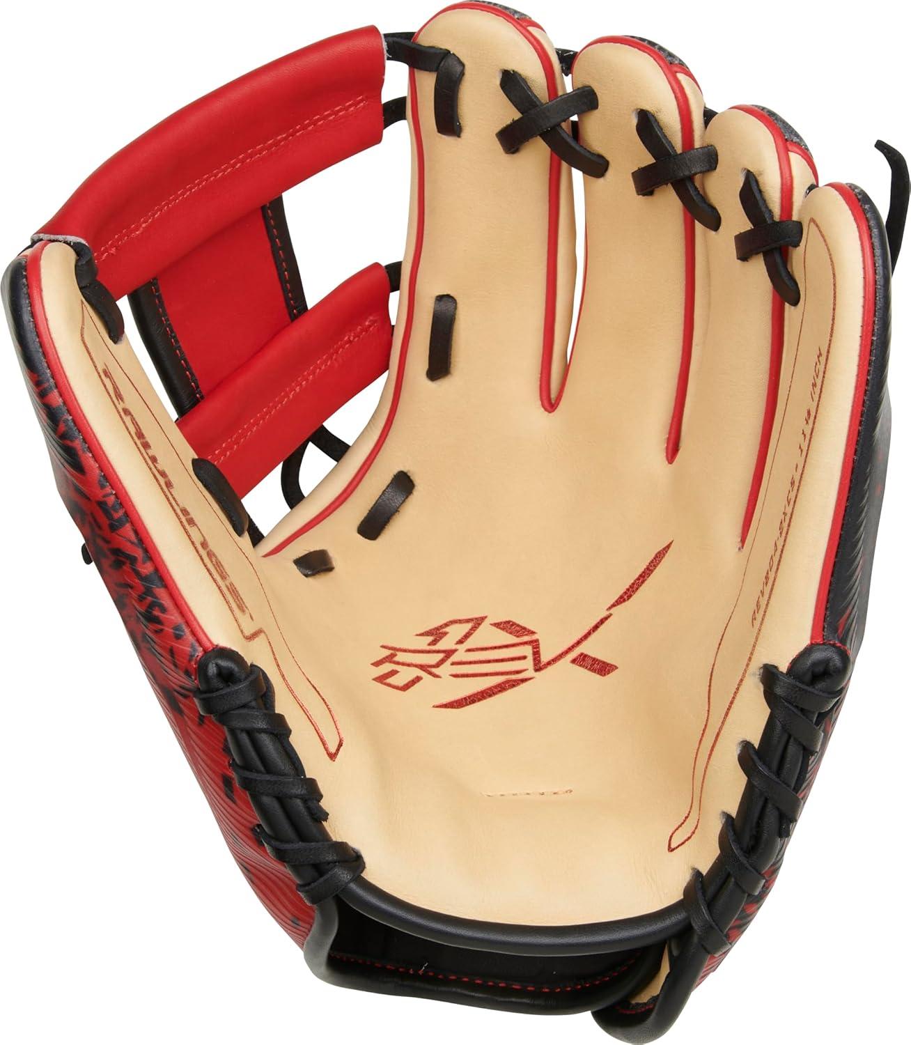 image:imageRawlings REV1X Baseball Glove Sizes 115 1275 Multiple StylesCamel Scarlet Pro I Web