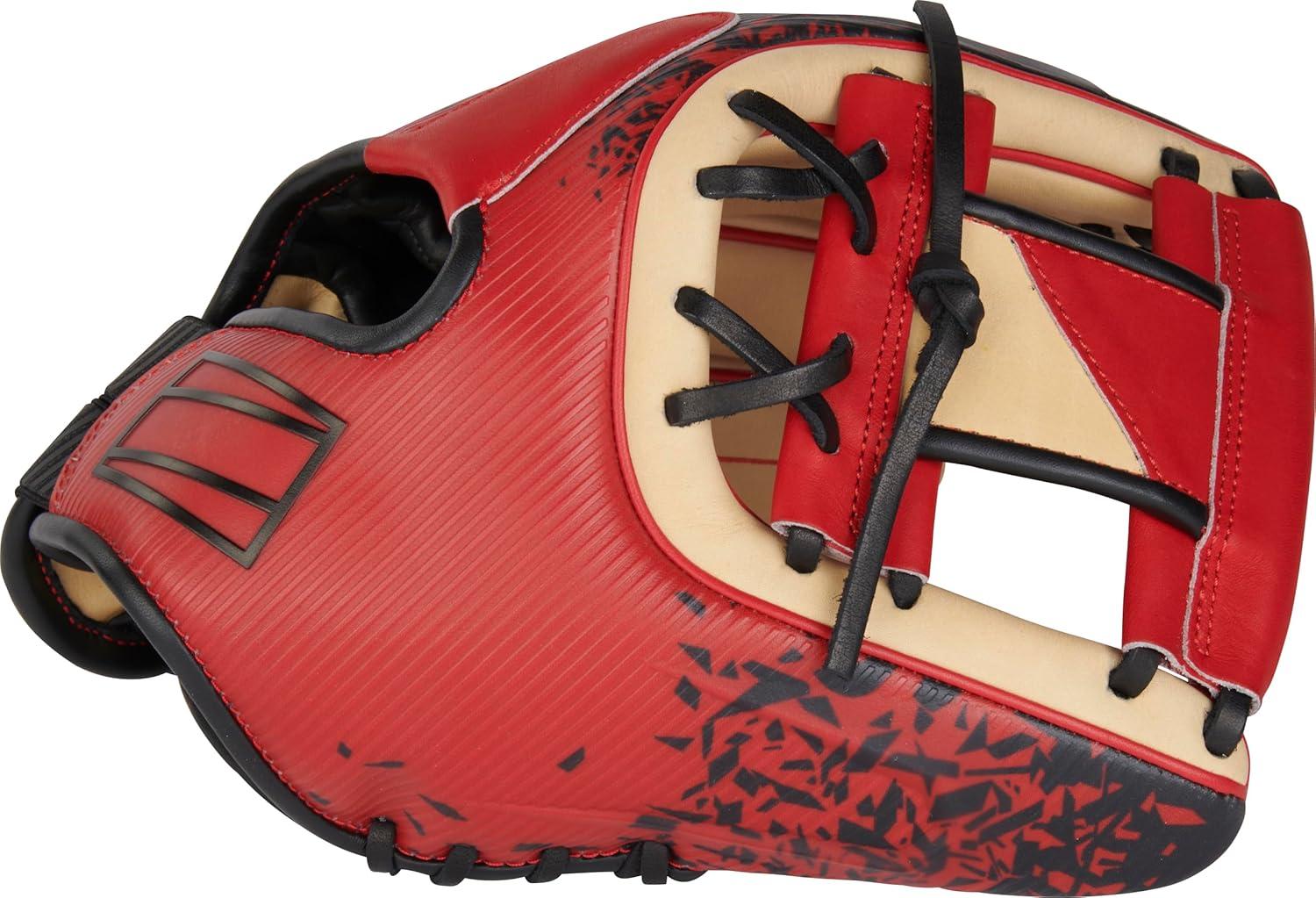 image:imageRawlings REV1X Baseball Glove Sizes 115 1275 Multiple StylesCamel Scarlet Pro I Web