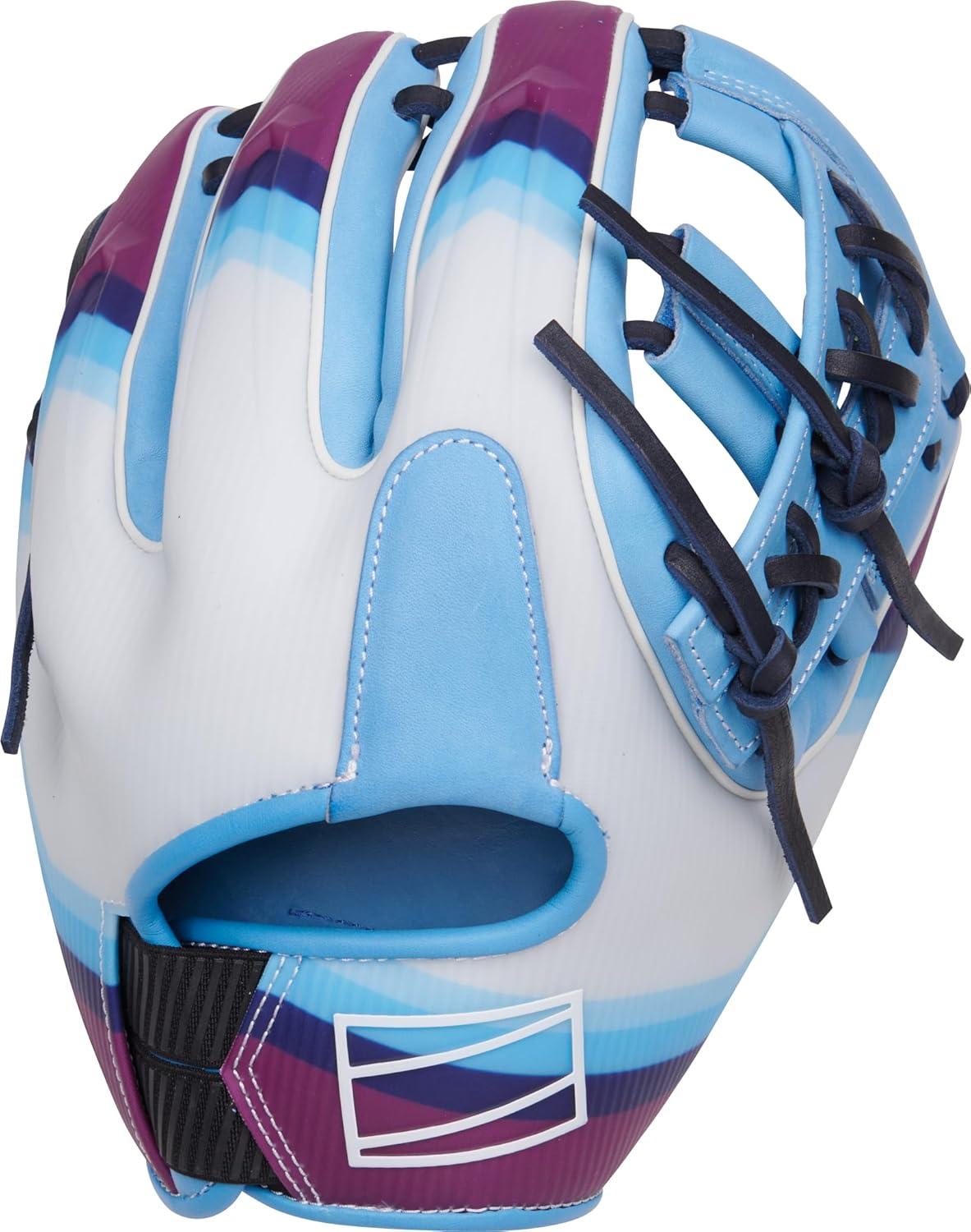 image:imageRawlings REV1X Baseball Glove Sizes 115 1275 Multiple StylesColumbia Blue Navy Split Single Post Web