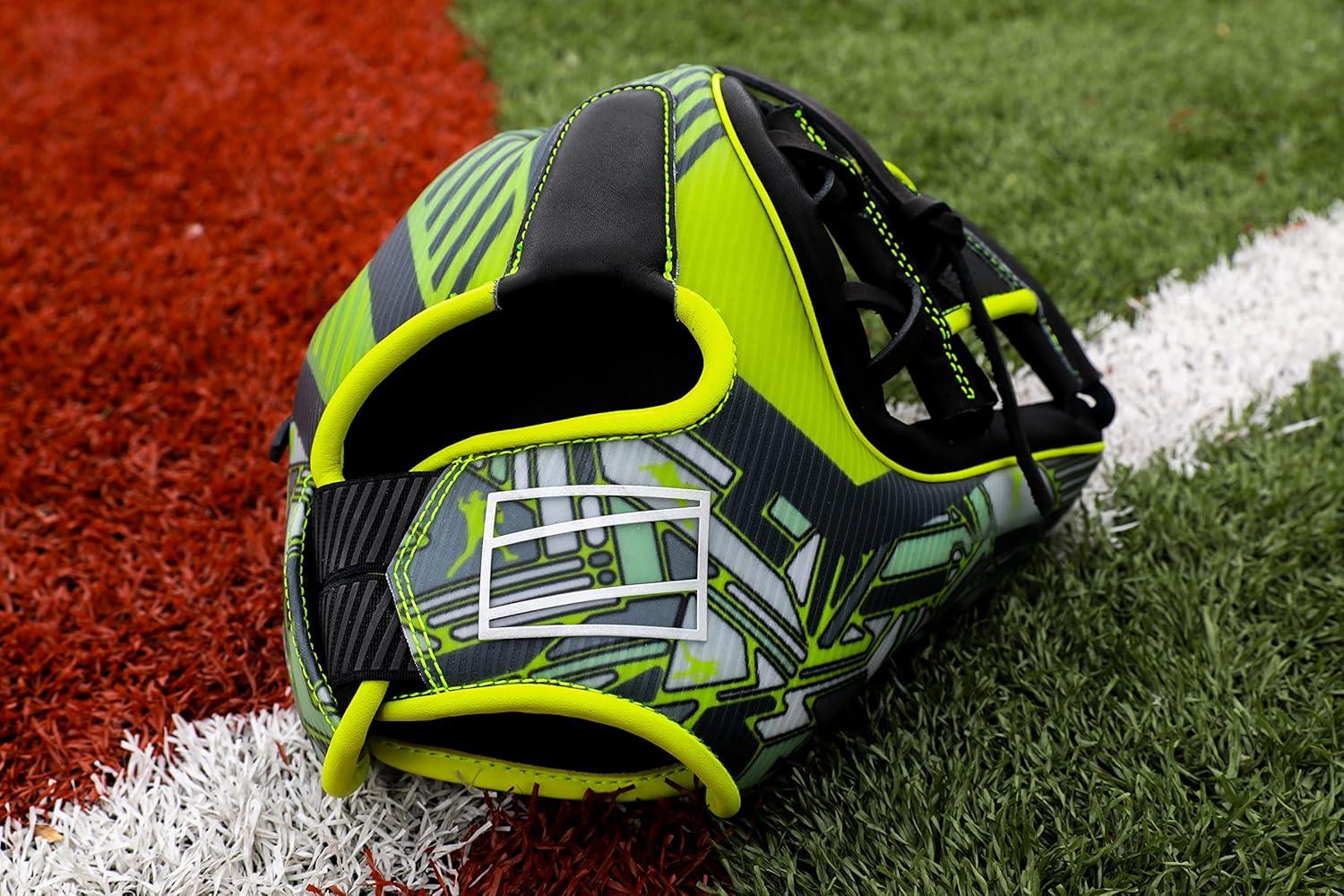 image:imageRawlings REV1X Baseball Glove Sizes 115 1275 Multiple StylesLindor Black Optic Yellow Pro I Web
