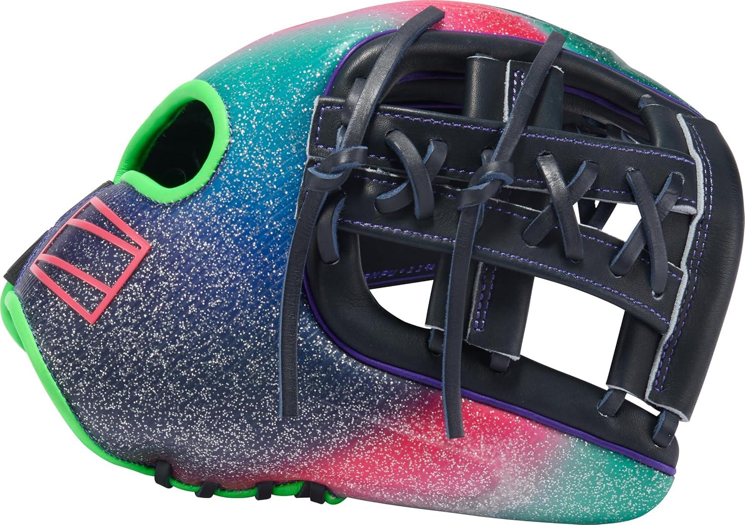 image:imageRawlings REV1X Baseball Glove Sizes 115 1275 Multiple StylesNavy Purple Optic Split Single Post Web