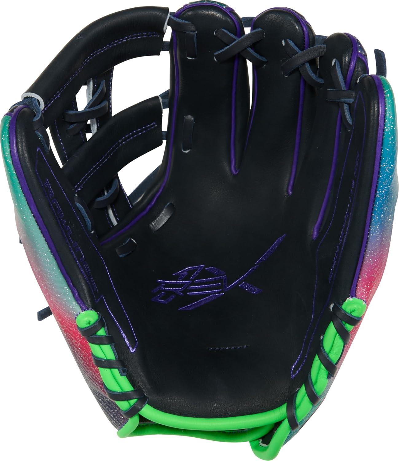 image:imageRawlings REV1X Baseball Glove Sizes 115 1275 Multiple StylesNavy Purple Optic Split Single Post Web