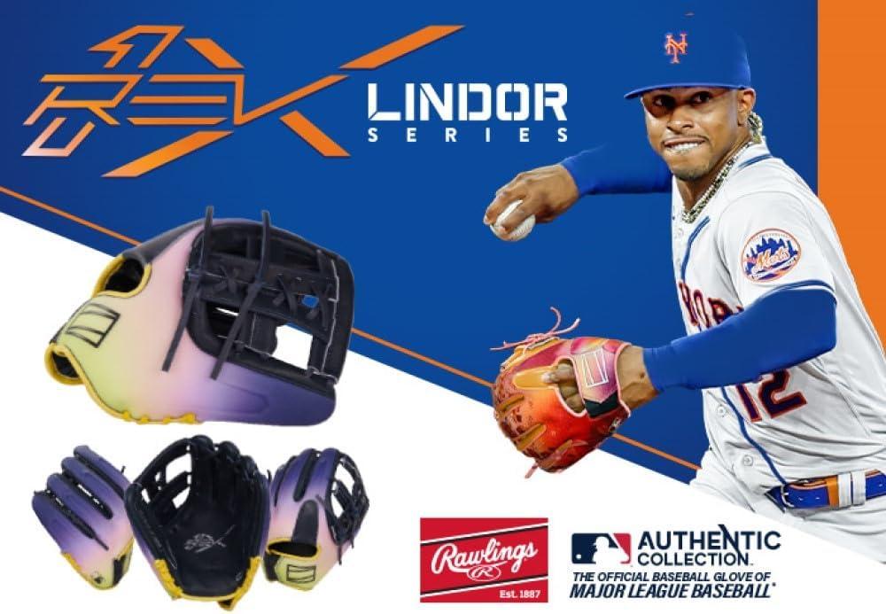 image:imageRawlings REV1X Baseball Glove Sizes 115 1275 Multiple StylesNavy Purple Pink Yellow Split Single Post Web