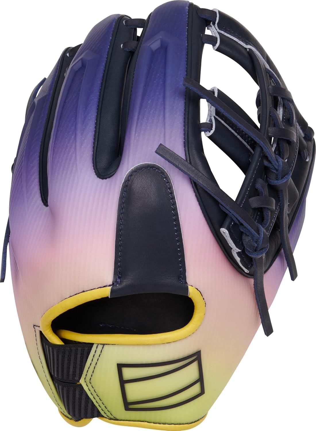 image:imageRawlings REV1X Baseball Glove Sizes 115 1275 Multiple StylesNavy Purple Pink Yellow Split Single Post Web