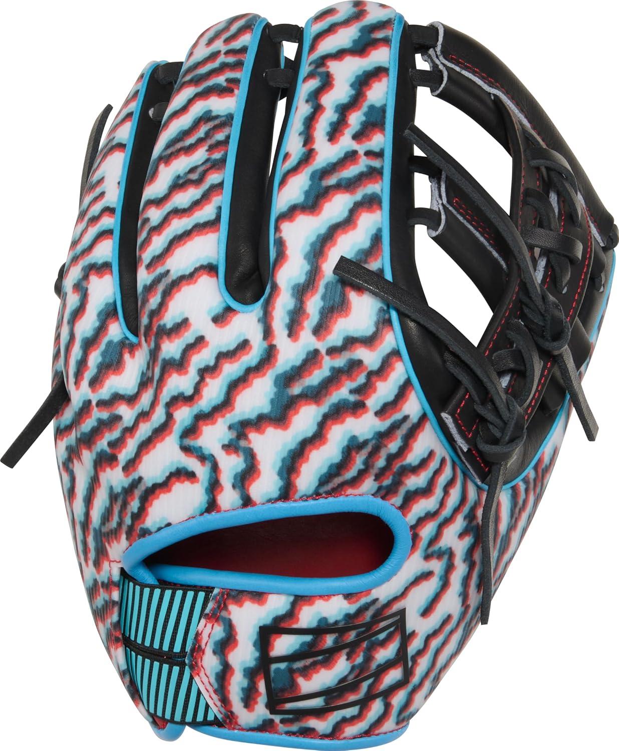 image:imageRawlings REV1X Baseball Glove Sizes 115 1275 Multiple StylesScarlet Black Split Single Post Web