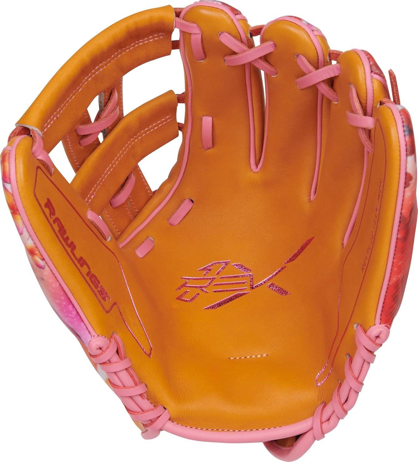 image:imageRawlings REV1X Baseball Glove Sizes 115 1275 Multiple StylesTan Pink Split Single Post Web
