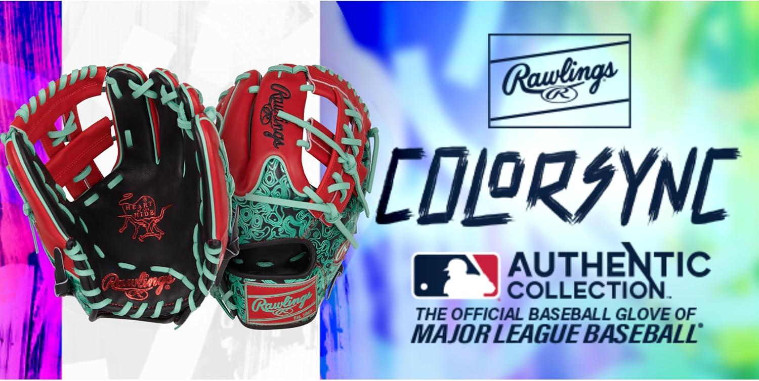 image:imageRawlings Rawlings Heart of The Hide Baseball Glove Limited Edition ColorSync Series 2025 Multiple StylesBlackScarletMint Single Post Web