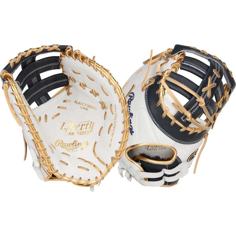 image:imageRawlings  Liberty Advanced Color Series Fastpitch Softball Glove  Sizes 1175  13  Multiple StylesWhite  Navy  Gold  Single Post  DoubleBar Web