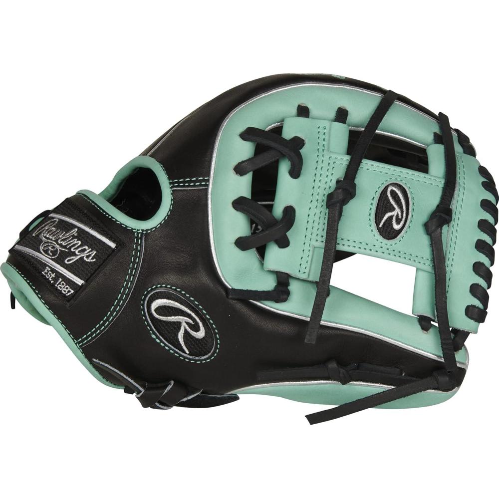 image:imageRawlings PRO Preferred Baseball Glove Sizes 115 1275 Multiple StylesBlack Mint Pro I Web