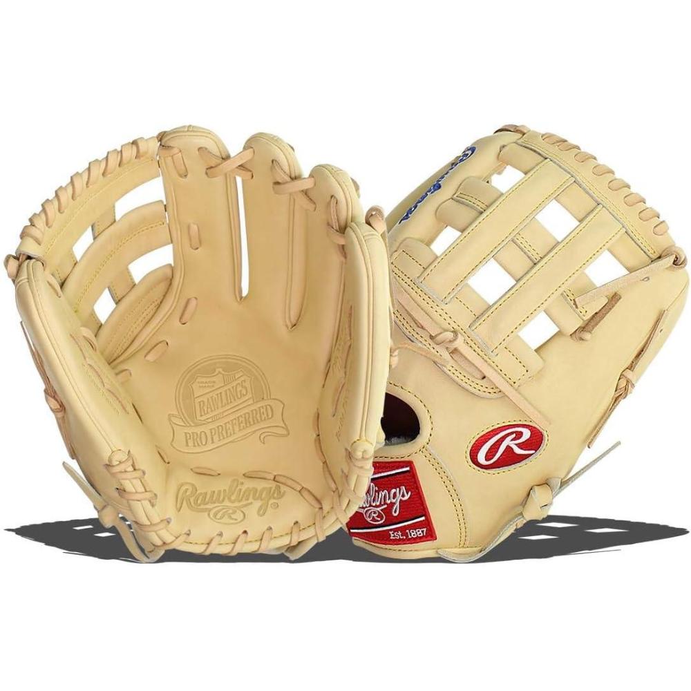 image:imageRawlings  PRO Preferred Baseball Glove  Sizes 115  1275  Multiple StylesBryant  Camel  Pro H Web