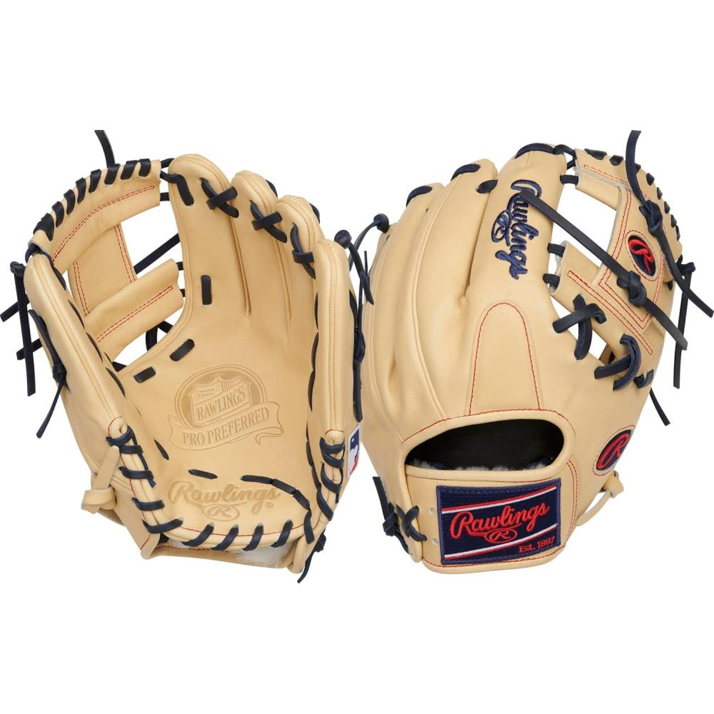 image:imageRawlings  PRO Preferred Baseball Glove  Sizes 115  1275  Multiple StylesCamel  Pro I Web