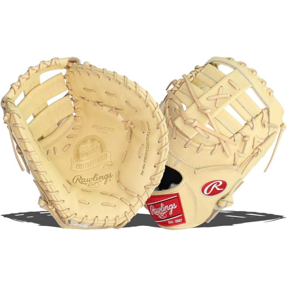 image:imageRawlings PRO Preferred Baseball Glove Sizes 115 1275 Multiple StylesCamel Single Post Double Bar Web