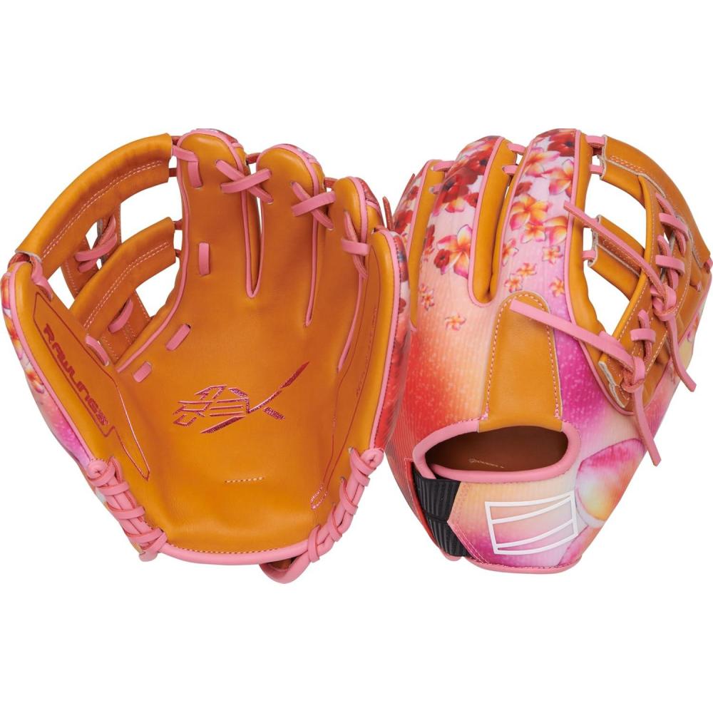 image:imageRawlings REV1X Baseball Glove Sizes 115 1275 Multiple StylesTan Pink Split Single Post Web