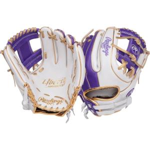 Rawlings | Liberty Advanced Color Series Fastpitch Softball Glove | Sizes 11.75″ – 13″ | Multiple Styles(White / Purple / Gold | Pro I Web)