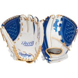 Rawlings | Liberty Advanced Color Series Fastpitch Softball Glove | Sizes 11.75″ – 13″ | Multiple Styles(White / Royal / Gold | Basket Web)