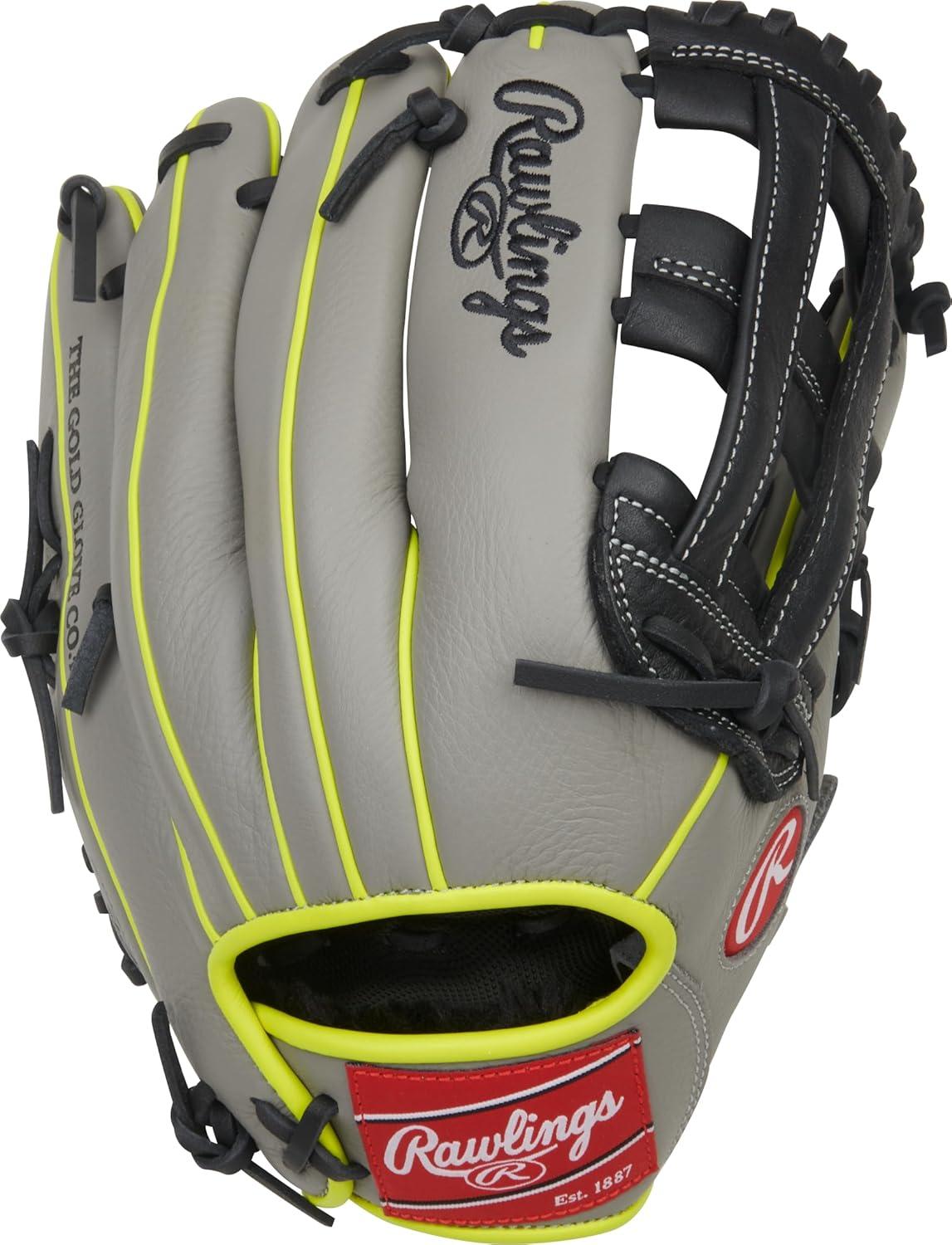 image:imageRawlings Select PRO LITE Youth Baseball Glove Pro Player Models Sizes 105 1225 Multiple StylesAaron Judge Pro H Web Grey Black