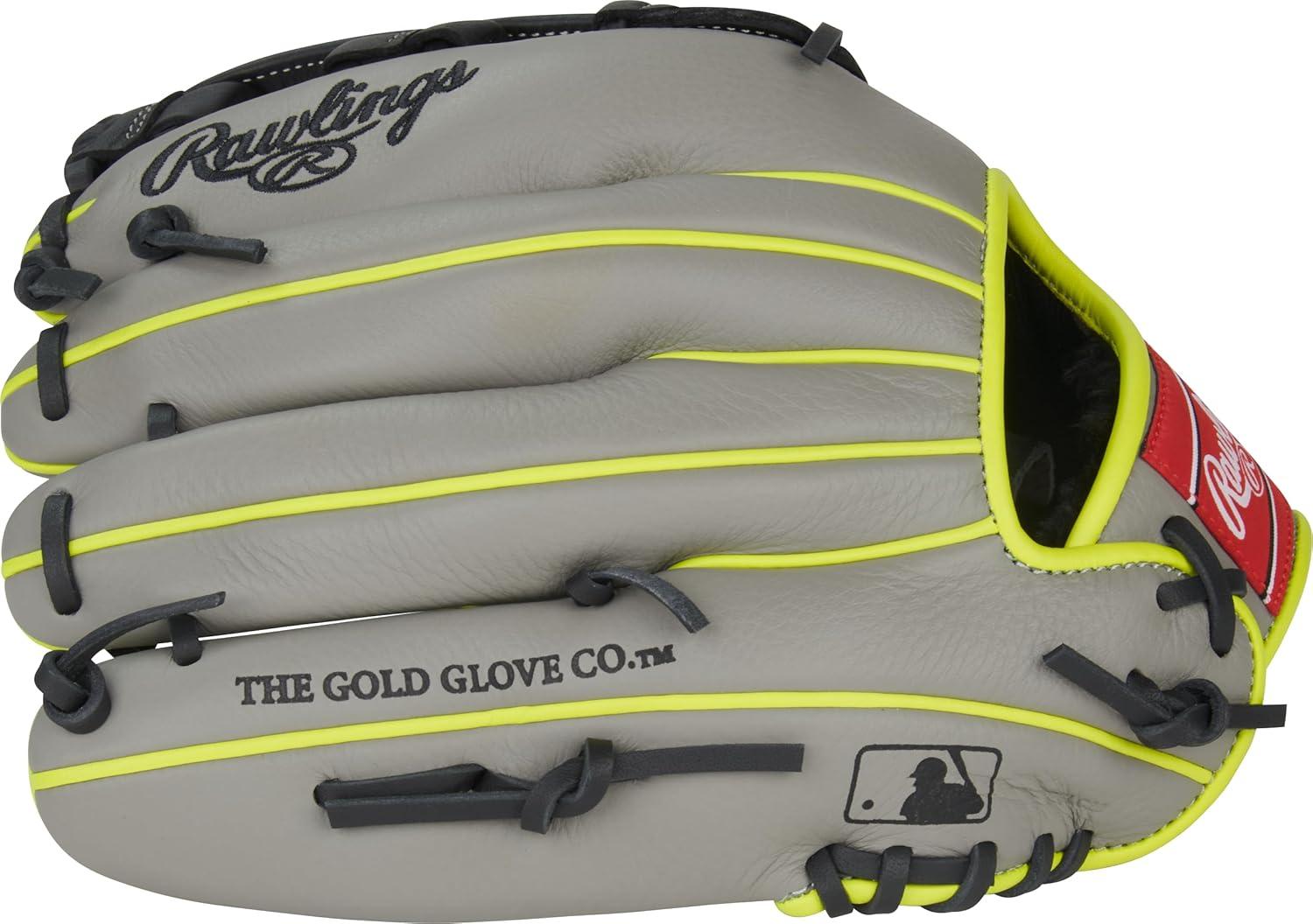 image:imageRawlings Select PRO LITE Youth Baseball Glove Pro Player Models Sizes 105 1225 Multiple StylesAaron Judge Pro H Web Grey Black