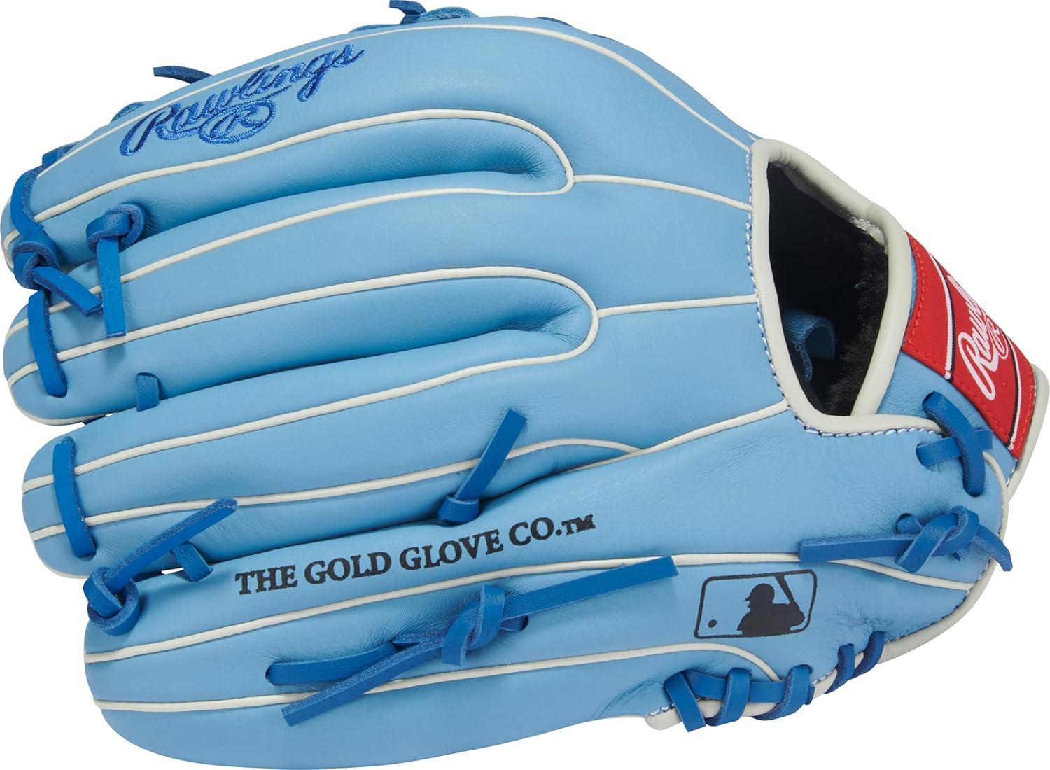image:imageRawlings Select PRO LITE Youth Baseball Glove Pro Player Models Sizes 105 1225 Multiple StylesBo Bichette Pro I Web Columbia Blue Royal