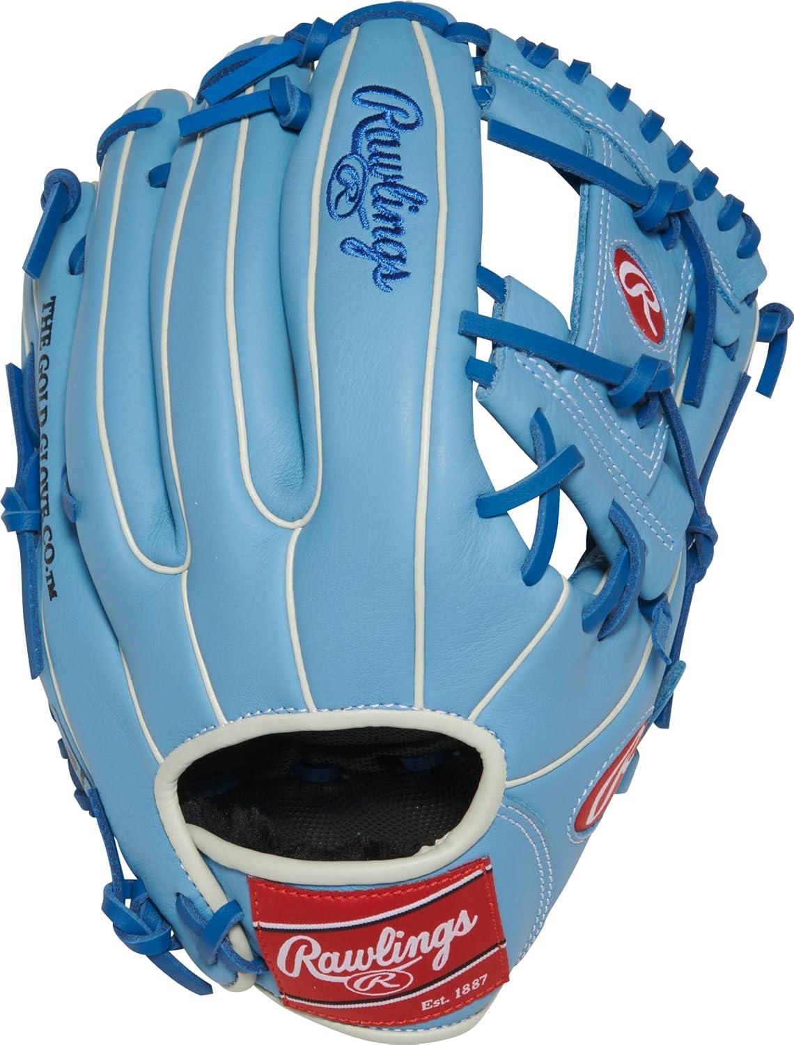 image:imageRawlings Select PRO LITE Youth Baseball Glove Pro Player Models Sizes 105 1225 Multiple StylesBo Bichette Pro I Web Columbia Blue Royal