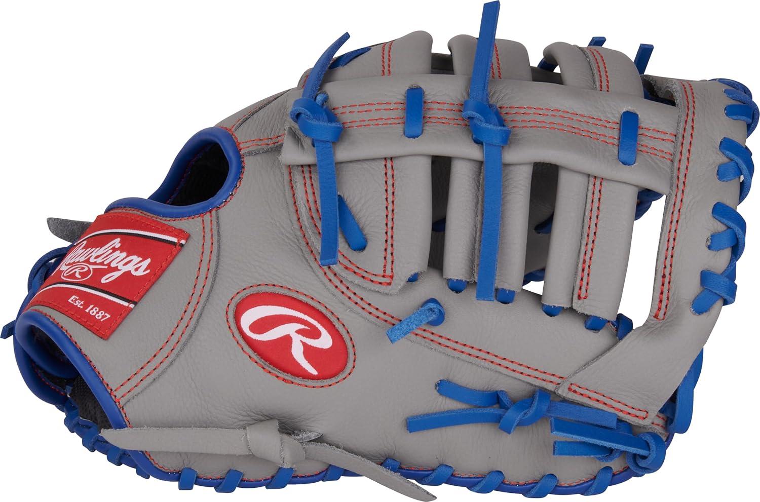 image:imageRawlings Select PRO LITE Youth Baseball Glove Pro Player Models Sizes 105 1225 Multiple StylesFreddie Freeman Single Post Web Grey