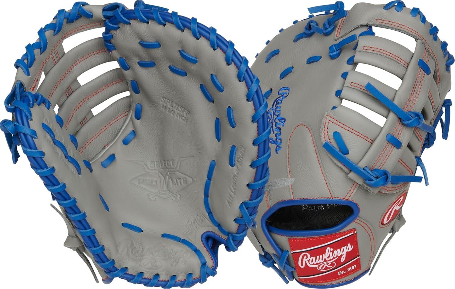 image:imageRawlings Select PRO LITE Youth Baseball Glove Pro Player Models Sizes 105 1225 Multiple StylesFreddie Freeman Single Post Web Grey