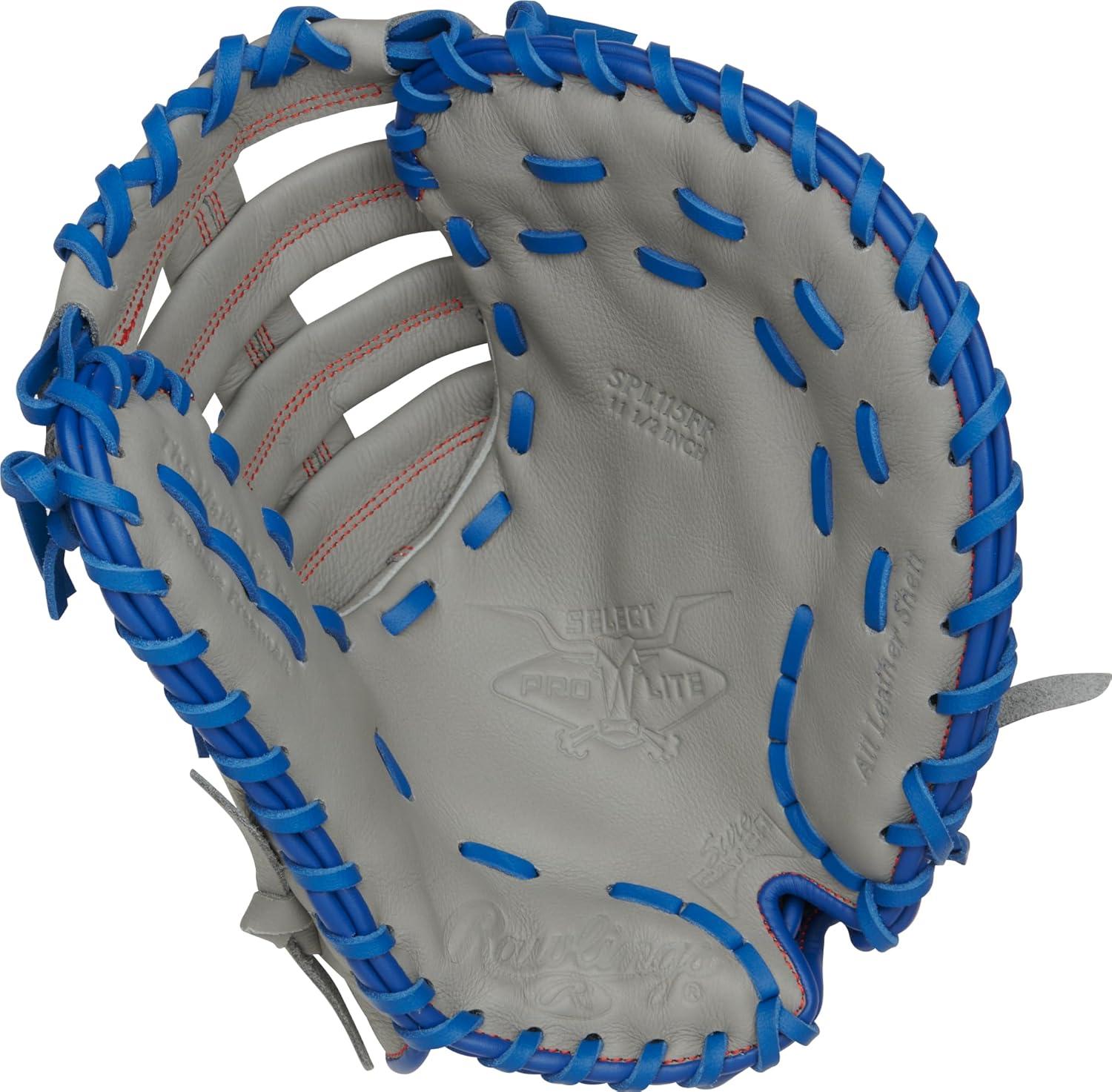 image:imageRawlings Select PRO LITE Youth Baseball Glove Pro Player Models Sizes 105 1225 Multiple StylesFreddie Freeman Single Post Web Grey