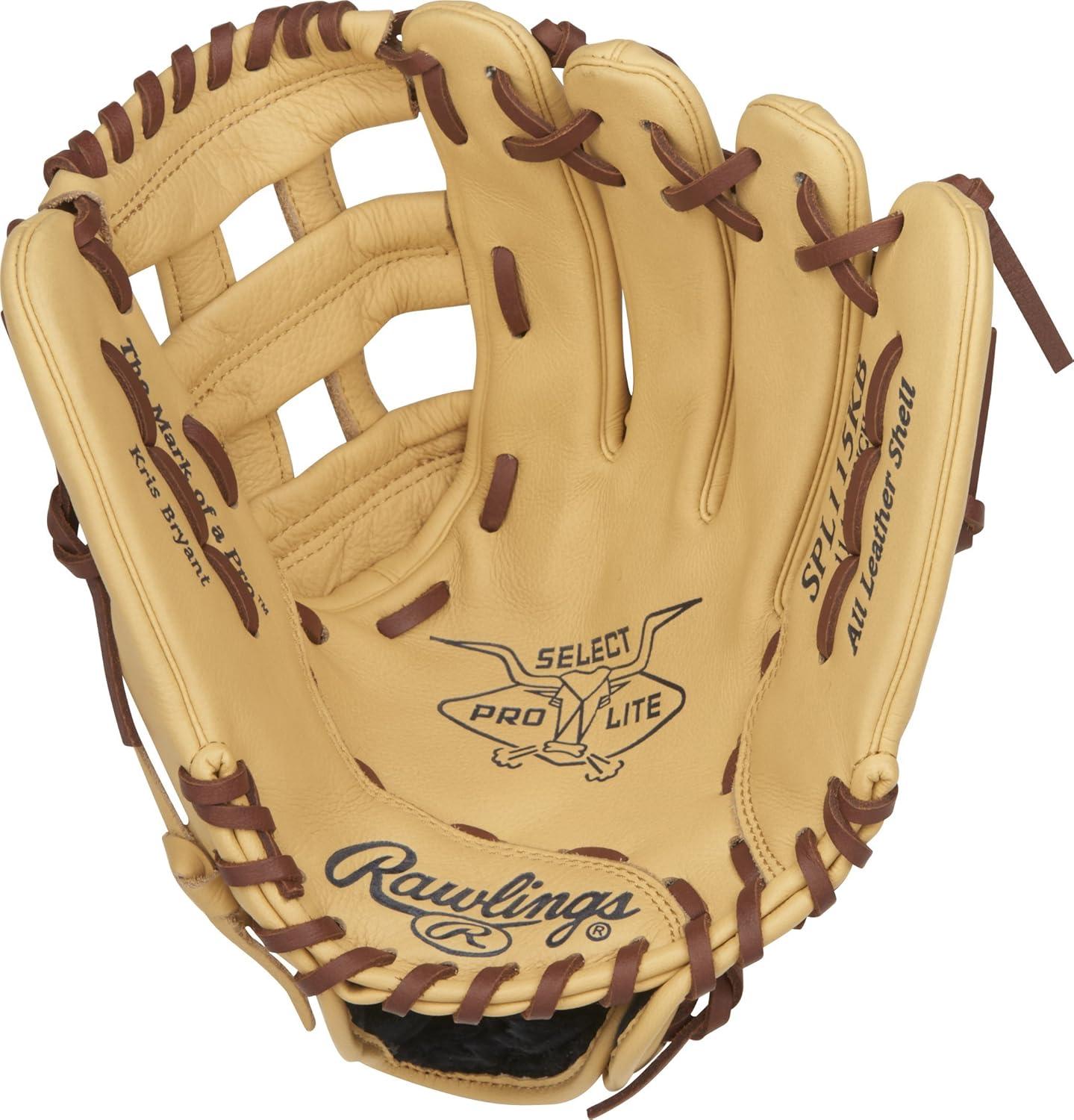 image:imageRawlings Select PRO LITE Youth Baseball Glove Pro Player Models Sizes 105 1225 Multiple StylesKris Bryant Camel